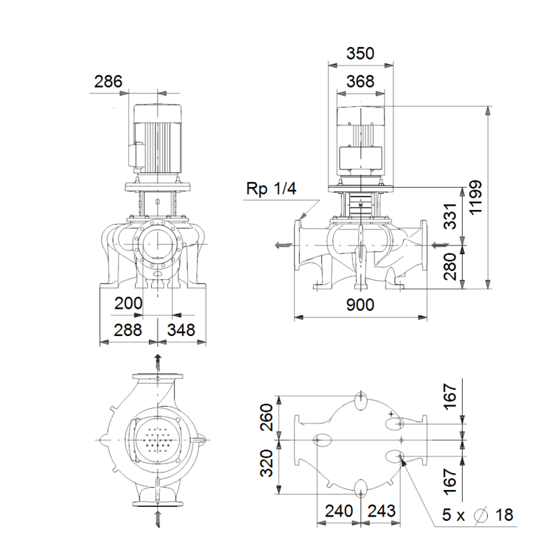 Насос Grundfos TP 200-200/4 A-F-B-BAQE (арт. 97927114)