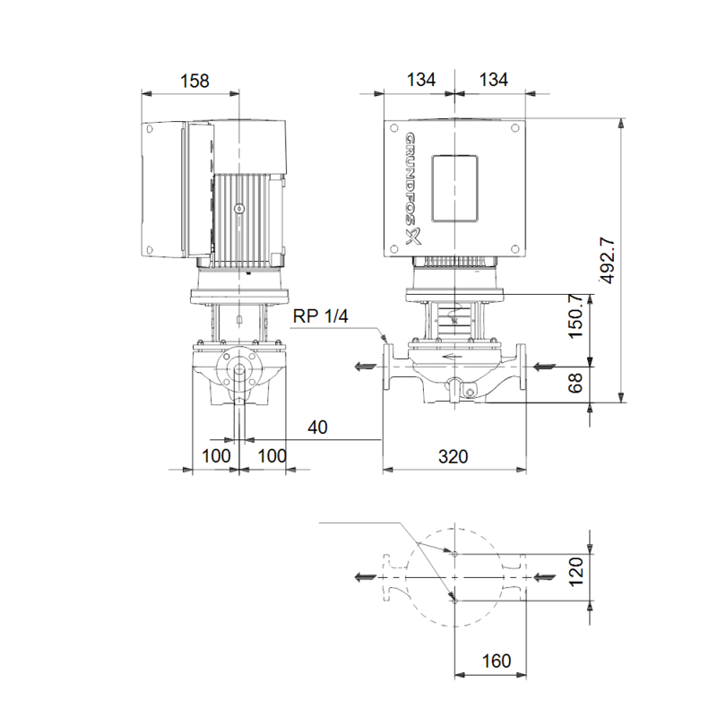 Насос Grundfos TPE 40-270/2 S-A-F-A-BQBE-HD1 (арт. 99222417)