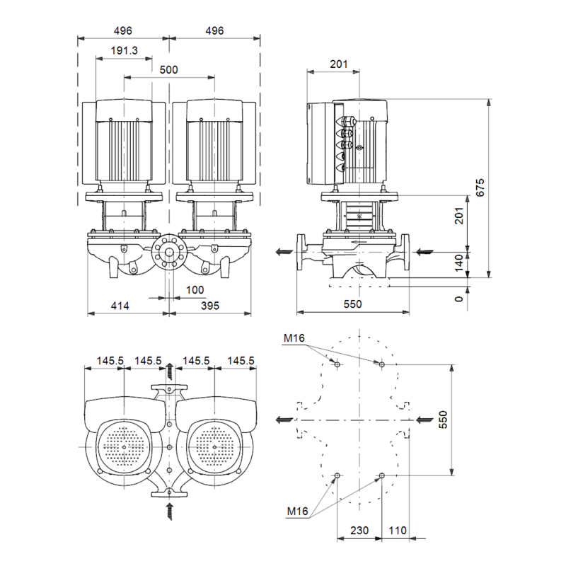 Насос Grundfos TPED 100-90/4 A-F-A-BQQE (арт. 99114631)