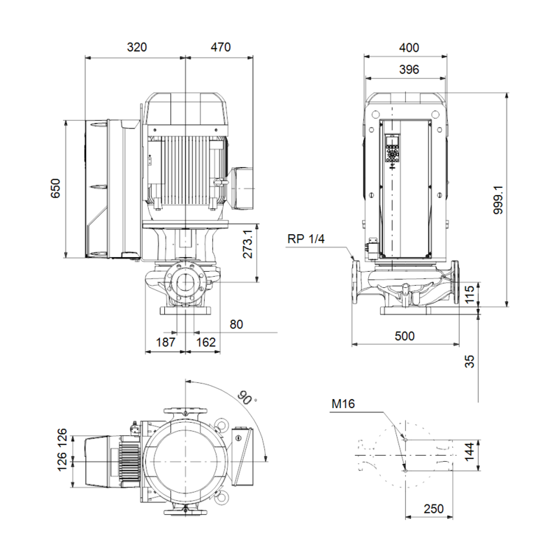 Насос Grundfos TPE 80-700/2 SC-A-F-A-BAQE-RX1 (арт. 99474547)