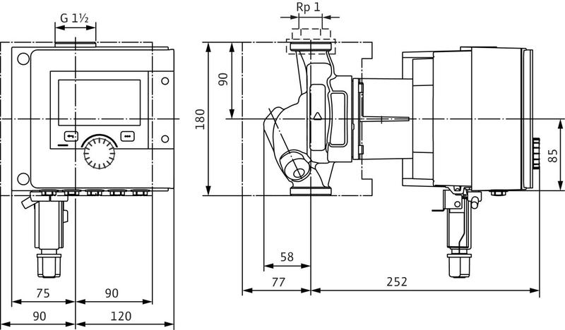 Насос Wilo STRATOS MAXO-Z 25/0,5-8 PN16 (арт. 2186308)